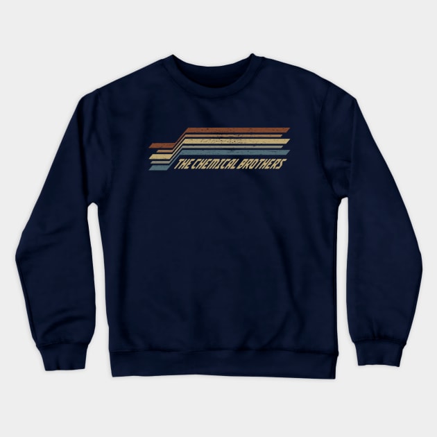 The Chemical Brothers Stripes Crewneck Sweatshirt by orovein